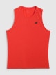  4F Męski tank top treningowy 4F 4FWAW25TFSLM574  czerwony Czerwony