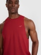mini: Męski tank top treninowy 4F 4FWAW25TFSLM554 - czerwony (4)