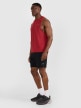 mini: Męski tank top treninowy 4F 4FWAW25TFSLM554 - czerwony (3)