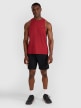 mini: Męski tank top treninowy 4F 4FWAW25TFSLM554 - czerwony (2)
