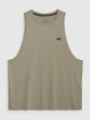 mini: Męski tank top treninowy 4F 4FWAW25TFSLM554 - oliwkowy (7)