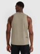 mini: Męski tank top treninowy 4F 4FWAW25TFSLM554 - oliwkowy (6)