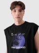 mini: Męski tank top z nadrukiem 4F 4FRSS24TSLEM148 - czarny (3)