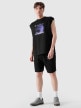 mini: Męski tank top z nadrukiem 4F 4FRSS24TSLEM148 - czarny (4)