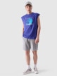 mini: Męski tank top z nadrukiem 4F 4FRSS24TSLEM148 - niebieski (3)