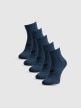 mini: Męskie skarpetki niskie (5-pack) 4F 4FRSS26USOCM0837 - granatowe (1)