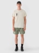 mini: Męskie spodenki casual 4F 4FRSS24TSHOM663 - oliwkowe (7)