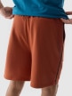 mini: Męskie spodenki dresowe 4F 4FWSS24TSHOM344 - pomarańczowe (4)