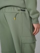 mini: Męskie spodnie dresowe cargo 4F 4FRSS26TTROM1916 - oliwkowy (5)