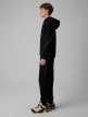 mini: Męskie spodnie dresowe joggery 4F 4FWSS26TTROM1443 - czarne (3)