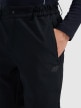 mini: Męskie spodnie narciarskie shoftshellowe 4F 4FWAW25TFTRM1156 - czarne (4)