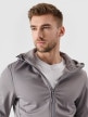 mini: Męski softshell wiatroodporny z kapturem 4F NOSH4-SFM001B - szary (4)