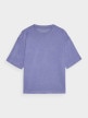 Damski t-shirt basic 4F 4FRAW24TTSHF2303 - niebieski