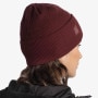 Czapka zimowa uniseks BUFF Crossknit Hat - bordowa