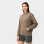 Calvin Klein Damska bluza dresowa nierozpinana z kapturem Calvin Klein Women 00GWS3W300  beżowa Beż