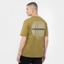 Męski t-shirt z nadrukiem CHAMPION ROCHESTER ECO FUTURE Crewneck T-Shirt - oliwkowy/khaki