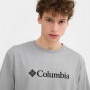 Męski t-shirt z nadrukiem COLUMBIA CSC Basic Logo Tee - szary