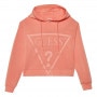 mini: Damska bluza dresowa nierozpinana z kapturem Guess New Alisa Hooded - koral (5)