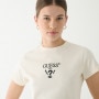 Damski t-shirt z nadrukiem Guess Colette - biały