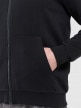 mini: Męska bluza dresowa rozpinana z kapturem Outhorn OTHWAW24TSWSM1696 - czarna (5)