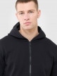 mini: Męska bluza dresowa rozpinana z kapturem Outhorn OTHWAW24TSWSM1696 - czarna (4)