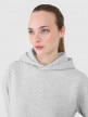 mini: Damska bluza dresowa nierozpinana z kapturem Outhorn OTHWAW24TSWSF1681 - szara (3)