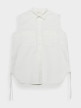 mini: Damska koszula bez rękawów Outhorn OTHSS23TSHIF019 - biała (5)