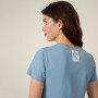 Outhorn Damska koszulka z nadrukiem OUTHORN TSD623 Niebieski 3