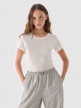  Outhorn Damski tshirt basic Outhorn OTHWAW24TTSHF2342  biały Biały