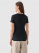 mini: Damski t-shirt basic Outhorn OTHWAW24TTSHF2342 - czarny (4)