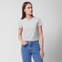 Outhorn Damski tshirt crop top Outhorn OTHWSS24TTSHF1478  szary Chłodny jasny szary melanż