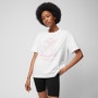mini: Damski t-shirt z nadrukiem Outhorn OTHWSS24TTSHF1484 - złamana biel (5)