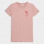 Outhorn Damski t-shirt z nadrukiem OUTHORN TSD611 Jasny róż 4