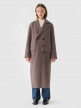 mini: Damski płaszcz z wełną długi Outhorn OTHWAW24TCOUF014  - brązowy (6)