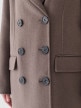 mini: Damski płaszcz z wełną długi Outhorn OTHWAW24TCOUF014  - brązowy (4)