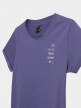 Outhorn Damski t-shirt z nadrukiem OUTHORN TSD608 Ciemny fiolet 4