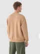 mini: Męska bluza nierozpinana bez kaptura Outhorn OTHWAW24TSWSM1910 - beżowa (4)