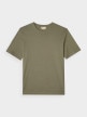 mini: Męski t-shirt basic Outhorn OTHWAW24TTSHM2155 - khaki (6)