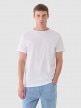 mini: Męski t-shirt basic Outhorn OTHWAW24TTSHM2386 - biały (1)
