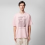 mini: Męski t-shirt oversize z nadrukiem Outhorn OTHWSS24TTSHM1501 - różowy (5)
