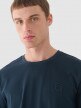 mini: Męski t-shirt basic Outhorn OTHWAW24TTSHM2434 - granatowy (3)
