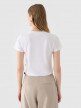 mini: Damski t-shirt basic Outhorn OTHWAW24TTSHF2137 - biały (3)