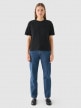 mini: Damski t-shirt basic Outhorn OTHWAW24TTSHF2140 - czarny (5)