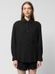 mini: Damska koszula muślinowa Outhorn OTHWSS24TSHIF061 - czarna (5)