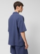 mini: Męska koszulka muślinowa Outhorn OTHWSS24TSHIM067 - granatowa (4)