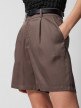 mini: Damskie spodenki casual Outhorn OTHWSS24TSHOF396 - brązowe (4)