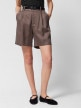 mini: Damskie spodenki casual Outhorn OTHWSS24TSHOF396 - brązowe (2)