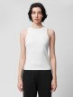 mini: Damski top Outhorn OTHWSS24TSLEF129 - biały (5)
