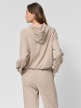 mini: Damska bluza dresowa nierozpinana z kapturem Outhorn OTHWSS24TSWSF1631 - beżowa (4)