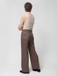mini: Damskie spodnie tkaninowe Outhorn OTHWSS24TTROF725 - brązowe (4)
